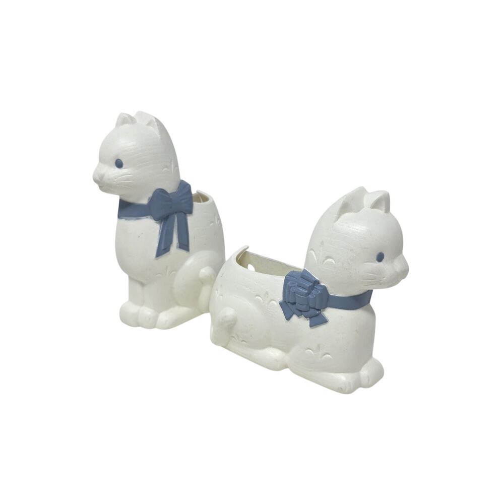 Vintage Plastic Cat Wall Hanging Planters